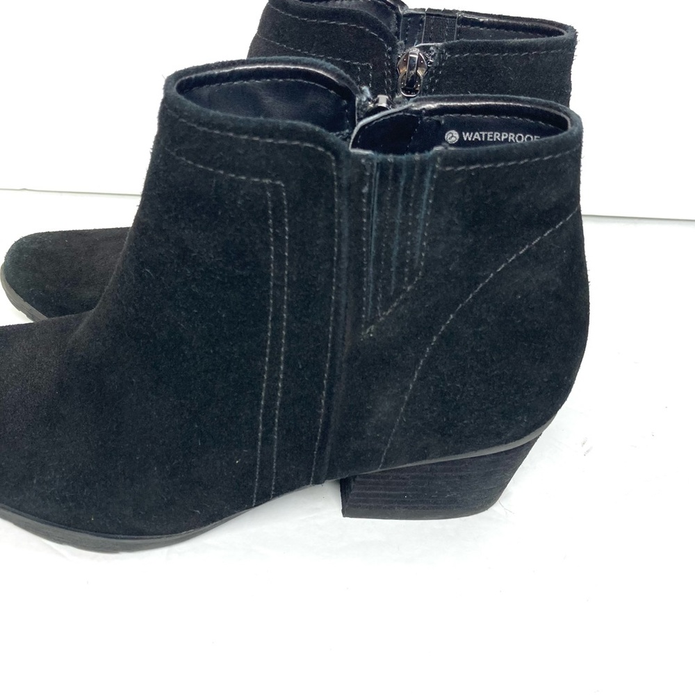 Blondo Boots Womens Villa Waterproof Black Suede Leather Bootie 7 M Black Boots - Picture 4 of 14